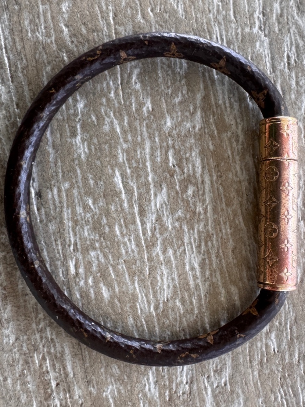 Authentic Louis Vuitton Bracelet Confidential Monogram Size 17 - Picture 3 of 9